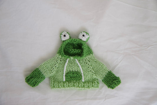 Frog Hoodie knitting pattern