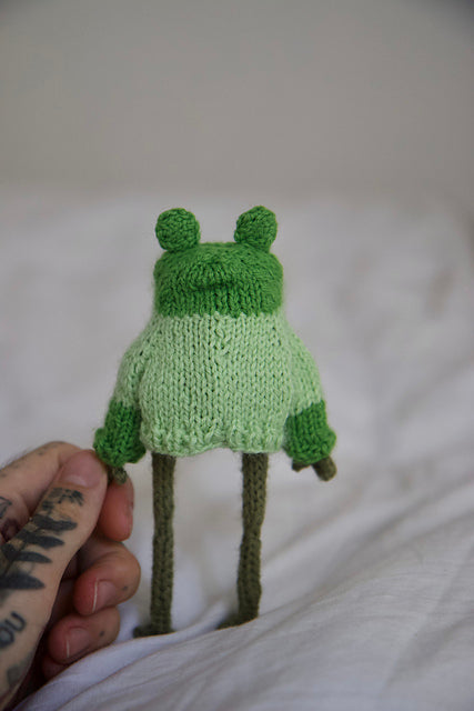 Frog Hoodie knitting pattern